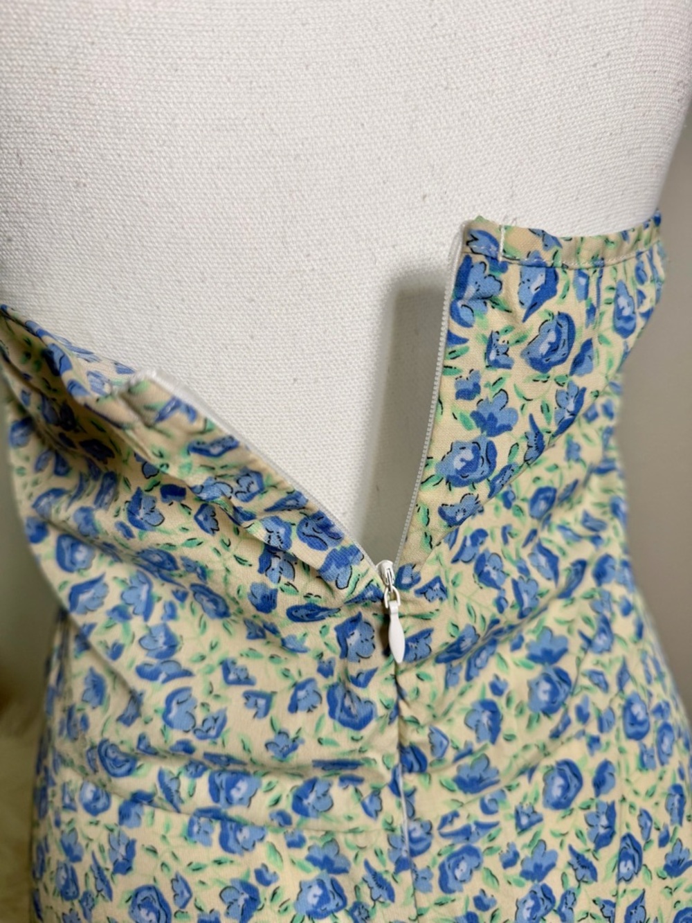 Blue Floral Sundress with Smocked Bodice - Picture 12 of 12